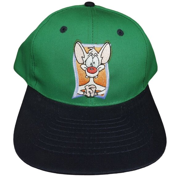 NWOT Vintage 1997 Pinky And The Brain Nickelodeon Snapback Hat Six Flags